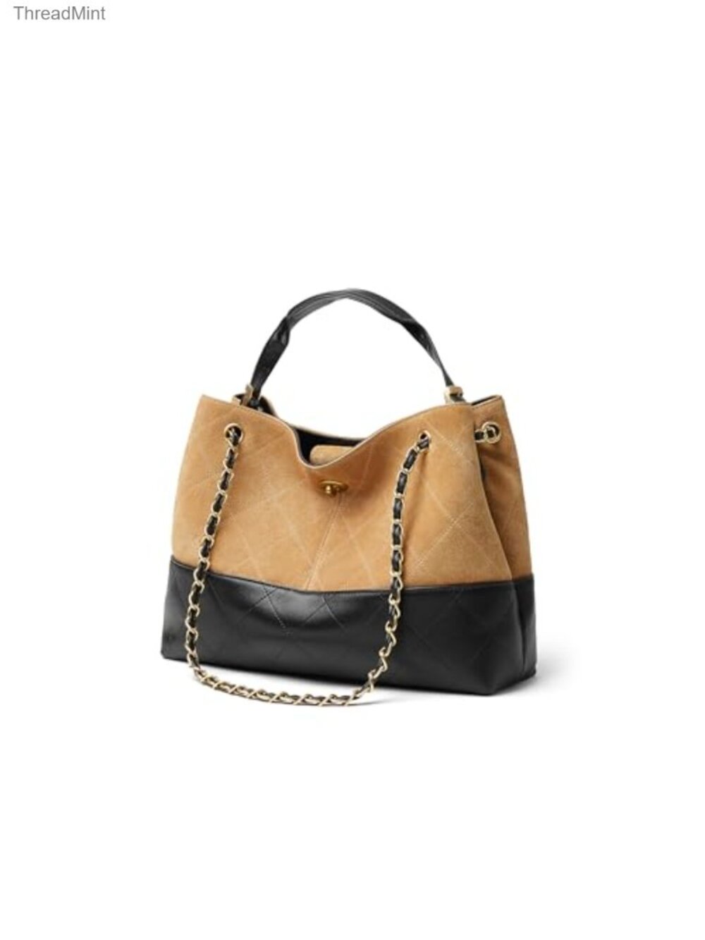 Quilted Lambskin Satchel Tote Purse for Women Designer Work Bag